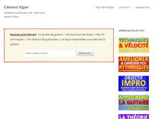 Tablet Screenshot of clementvigier.com